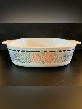 Vintage CorningWare Silken Roses